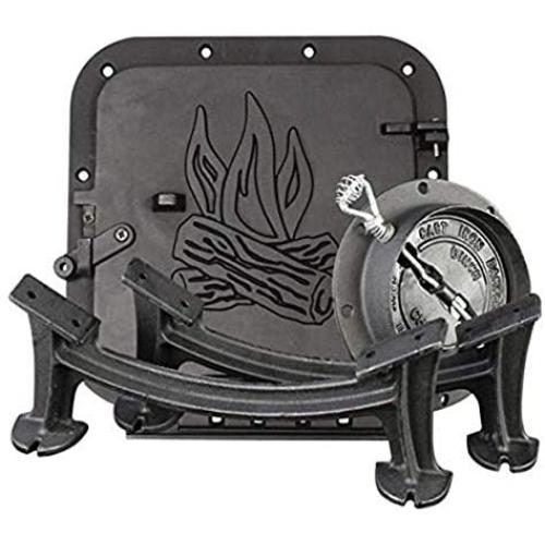 US Stove BSK1000 Barrel Camp Stove Kit, Black