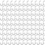 Calax Metal Pegboard Hook J Style for Peg Board Tool Organizer 100 Pieces