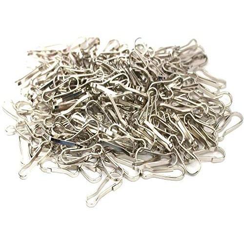 200Pcs Durable Metal Lanyard Hook DIY Jewelry Basics Lanyard Hook Lanyard Zipper Pull Id Card