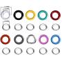 Bememo 300 Pieces Grommets Kit Metal Eyelets Shoes Clothes Crafts, 10 Colors (1/4 Inch)