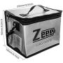 Zeee Lipo Safe Bag Fireproof Explosionproof Bag Large Capacity Lipo Battery Storage Guard Safe Pouch for Charge & Storage(8.46 x 6.5 x 5.71 in )