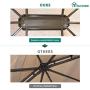 YITAHOME 10x12 ft Outdoor Patio Hardtop Aluminum Canopy Gazebo with Mosquito Netting and Privacy Curtain for Garden, Backyard, Deck, Lawns, Parties