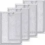 Jetec 4 Packs WB06X10309 Filter Microwave Oven Grease Filter Compatible with GE Stove Replacement Parts (7-5/8 x 5 x 3/32 inch/ 19.4 x 12.7 x 0.24 cm)