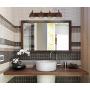 Kira Home Liberty 36'' 4-Light Modern Industrial Vanity/Bathroom Light, Brushed Bronze Finish + Metal Cage Shade