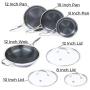 HexClad Hybrid Non-Stick Cookware | 7 Piece Set with Lids and Wok | Metal Utensil Safe, Induction Ready & PFOA-Free | Non-Stick & Stainless Steal Construction