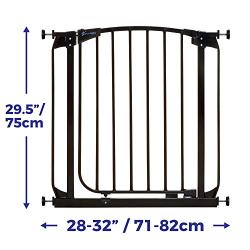 Dreambaby Chelsea Auto Close Safety Gate (Black, 28-32 inches)