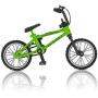 BMX Finger Bike Series 12,Replica Bike with Real Metal Frame, Graphics, and Moveable Parts for Flick Tricks, Flares, Grinds, and Finger Bike Games (Green)