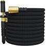 TITAN 150FT Garden Hose - All New Expandable Water Hose with Triple Latex Core 3/4'' Easy Removal Solid Brass Fittings Expanding Extra Strength Fabric Flexible with Jet Nozzle and Washers (B)