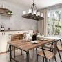 LNC A03487 Wood Chandelier Kitchen Island Lighting for Dining Rooms, Restraunt, Cafe, Bar Counter, Model