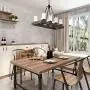 LNC A03487 Wood Chandelier Kitchen Island Lighting for Dining Rooms, Restraunt, Cafe, Bar Counter, Model LNC A03487 Wood Chandelier Kitchen Island Lighting for Dining Rooms, Restraunt, Cafe, Bar Counter, Model