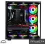 upHere Long Life 120mm PWM 4-Pin High Airflow Quiet Edition Rainbow LED Case Fan for PC Cases, CPU Coolers, and Radiators 3-Pack,(PF120CF4-3)