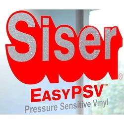 Siser EasyPSV Glitter Permanent Self Adhesive Craft Vinyl 12'' x 12'' Sheets 3 Pack (Diamond Silver)