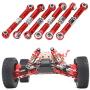 Demeras Metal Pull Rod 6pcs Metal Front Rear Steering Linkage Rods Remote Control Car Accessory for Wltoys 1/18 A959 Rc Car