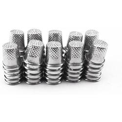 Honbay 50pcs Silver Sewing Quilting Metal Thimbles DIY Craft Finger Protector