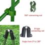 F.O.T Sturdy Metal Garden Stakes 25Pcs Gardening Support 2 Ft Plastic Coated Plant Sticks,Plant Cage Supports Climbing for Tomatoes,Trees,Cucumber,Fences,Beans,Vegetable Trellis(Climbing Frame)
