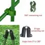 F.O.T Sturdy Metal Garden Stakes 25Pcs Gardening Support 2 Ft Plastic Coated Plant Sticks,Plant Cage Supports Climbing for Tomatoes,Trees,Cucumber,Fences,Beans,Vegetable Trellis(Climbing Frame)