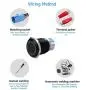 19mm Latching Push Button Switches SPDT ON/Off Waterproof Black Metal 12V Ring LED with Wire Plug (Blue) 19mm Latching Push Button Switches SPDT ON/Off Waterproof Black Metal 12V Ring LED with Wire Plug (Blue)