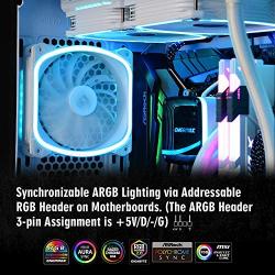 Enermax Aquafusion 120 White Addressable RGB AIO CPU Liquid Cooler, AMD AM4/Intel LGA 1200/1151, Dual Chamber Pump, 5V 3-PIN ARGB, 5-Yr Warranty