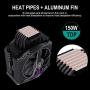 GOLDEN FIELD F06 CPU Cooler, Heatsink with 6 Heatpipes, Dual 120mm PWM Fan, SYNC ARGB Top Cover, CPU Cooling Fan for Intel and AMD