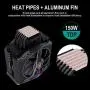 GOLDEN FIELD F06 CPU Cooler, Heatsink with 6 Heatpipes, Dual 120mm PWM Fan, SYNC ARGB Top Cover, CPU Cooling Fan for Intel and AMD GOLDEN FIELD F06 CPU Cooler, Heatsink with 6 Heatpipes, Dual 120mm PWM Fan, SYNC ARGB Top Cover, CPU Cooling Fan for Intel and AMD