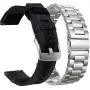 Olytop Compatible with Samsung Galaxy Watch 3 45mm Band/ Galaxy Watch 46mm Bands, 22mm Quick Release Premium Nylon Sports Strap with Metal Band for Samsung Gear S3 Frontier / Classic Smartwatch -2Pack (Silver) Olytop Compatible with Samsung Galaxy Watch 3 45mm Band/ Galaxy Watch 46mm Bands, 22mm Quick Release Premium Nylon Sports Strap with Metal Band for Samsung Gear S3 Frontier / Classic Smartwatch -2Pack (Silver)