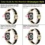 Wearlizer Compatible with Apple Watch Band 38mm 40mm for iWatch SE Womens Stainless Steel Wristbands Champagne Metal, Black Resin Replacement Classic Bracelet Clasp Series 6 5 4 3 2 1 Sport Wearlizer Compatible with Apple Watch Band 38mm 40mm for iWatch SE Womens Stainless Steel Wristbands Champagne Metal, Black Resin Replacement Classic Bracelet Clasp Series 6 5 4 3 2 1 Sport