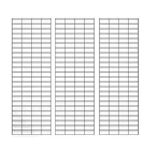 Econoco - Panel Slat Grid Display – Metal Slat Grid for Any Retail Display, 2’ Width x 6’ Height, 3 Grids Per Carton (Black) Econoco - Panel Slat Grid Display – Metal Slat Grid for Any Retail Display, 2’ Width x 6’ Height, 3 Grids Per Carton (Black)