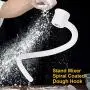 Coated Dough Hook Attachments for Kitchenaid Stand Mixer Bowl-Lift, Spiral Coated Metal Dough Hooks Fits Models KV25G0X, KV25G8X, KV25H0X, KP26M1X, KP26M8X, KL26M8X Coated Dough Hook Attachments for Kitchenaid Stand Mixer Bowl-Lift, Spiral Coated Metal Dough Hooks Fits Models KV25G0X, KV25G8X, KV25H0X, KP26M1X, KP26M8X, KL26M8X
