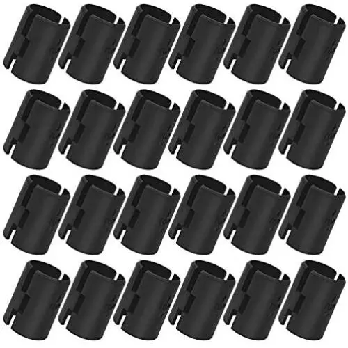 DGZZI Wire Shelf Lock Clips 24Pairs Clips Brackets Split Sleeves Wire Shelf Lock Plastic for 1 Inch Diameter Post Shelving Sleeves DGZZI Wire Shelf Lock Clips 24Pairs Clips Brackets Split Sleeves Wire Shelf Lock Plastic for 1 Inch Diameter Post Shelving Sleeves