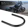Suuonee Mounting Bracket, Motorcycle Metal Rear Seat Frame Loop Hoop Bracket DIY Accessory, Black (175mm Straight) Suuonee Mounting Bracket, Motorcycle Metal Rear Seat Frame Loop Hoop Bracket DIY Accessory, Black (175mm Straight)