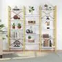 Tribesigns Triple Wide 5-Shelf Bookcase, 5 Tier Etagere Large Open Bookshelf Faux White Marble Look Shelves Wood and Metal Bookcases Furniture for Home & Office, Gold Tribesigns Triple Wide 5-Shelf Bookcase, 5 Tier Etagere Large Open Bookshelf Faux White Marble Look Shelves Wood and Metal Bookcases Furniture for Home & Office, Gold