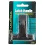 Ultra Hardware 31601 Storm and Screen Door Latch Handle - Resilient Keeper - Black Finish