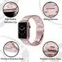 for Apple Watch Rose Gold 42MM/44MM Stainless Steel Strap Wristband for Replacement iWatch Strap with Comfortable Durable Folding Metal Clasp Classic Buckle Wrist Watch Strap,Updated Version