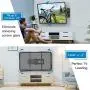 PERLESMITH TV Wall Mount Bracket Full Motion Single Articulating Arm for Most 32-55 Inch LED, LCD, OLED, Flat Curved TVs with Tilt, Swivel and Rotation up to 77lbs VESA 400x400mm PERLESMITH TV Wall Mount Bracket Full Motion Single Articulating Arm for Most 32-55 Inch LED, LCD, OLED, Flat Curved TVs with Tilt, Swivel and Rotation up to 77lbs VESA 400x400mm