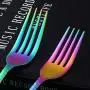 20-Piece Flatware Silverware Set, Bisda Rainbow Stainless Steel Cutlery Sets, Multipurpose Use for Home, Kitchen, Restaurant, Hotel Tableware Utensil Service for 4 20-Piece Flatware Silverware Set, Bisda Rainbow Stainless Steel Cutlery Sets, Multipurpose Use for Home, Kitchen, Restaurant, Hotel Tableware Utensil Service for 4
