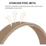 QusFy Metal Bands Compatible with Fitbit Alta/Alta HR, Fitbit Ace, Stainless Steel Metal Replacement Accessories Wristband Small Large for Women Men, Silver, Black, Rose Gold, Colorful, Champagne