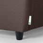 ZINUS Ricardo Loveseat Sofa / Tufted Cushions / Easy, Tool-Free Assembly, Chestnut Brown