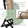 SOLAURA 3-Piece Outdoor Rocking Chairs Bistro Set, Black Steel Patio Furniture with Brown Thickened Cushion & Glass-Top Coffee Table SOLAURA 3-Piece Outdoor Rocking Chairs Bistro Set, Black Steel Patio Furniture with Brown Thickened Cushion & Glass-Top Coffee Table