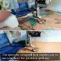Quilting Ruler Foot Presser Free-Motion Round Ruler Foot High Shank-Open Toe Sewing Machine Parts for Horizontal Rotary Hook Models (6 mm Maximum Width)