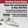 TCI Precision Metals Ground and Milled Plate, Machine-Ready Blanks, 2” x 4” x 6” 6061-T651, Aluminum Sheet