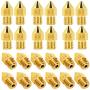 LUTER 24PCS Extruder Nozzles 3D Printer Nozzles for MK8 0.2mm, 0.3mm, 0.4mm, 0.5mm, 0.6mm, 0.8mm, 1.0mm with Free Storage Box for Makerbot Creality CR-10 Ender 3 5
