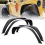 Xprite Offroad Heavy Duty Steel Front & Rear Fender Flare Kit for 2007-2018 Jeep Wrangler Unlimited JK JKU (2/4 Doors) - Set of 4