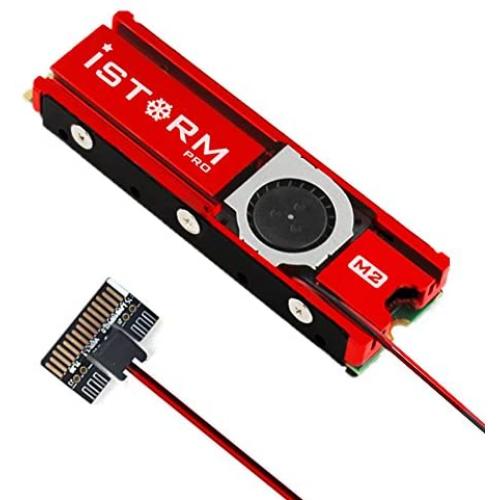 NVMe M.2 SSD Cooler Heatsinks with 20mm Fan Powerful Cooling…