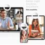 LimoStudio LED Portable Mini Selfie Ring Light for Smartphone, Camera Light for iPhone, iPad, Samsung Galaxy, Brightness Level Control, Rechargeable USB Cable, Cleaning Cloth, Photo Studio, AGG1049V2