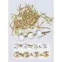 200pcs Chandelier Connectors Clips Pins, Chandelier lamp part connectors chlips, Bow Tie Clips Metal Butterfly Clips, chandelier hook,for chandelier crystals replacement, Fastening Crystals Parts 200pcs Chandelier Connectors Clips Pins, Chandelier lamp part connectors chlips, Bow Tie Clips Metal Butterfly Clips, chandelier hook,for chandelier crystals replacement, Fastening Crystals Parts