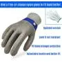 Stainless Steel Mesh Metal Wire Gloves Cut Resistant Level 9 Durable Rustproof Butcher Glove Kitchen Cutting Heavy Protection. (X-LARGE) Stainless Steel Mesh Metal Wire Gloves Cut Resistant Level 9 Durable Rustproof Butcher Glove Kitchen Cutting Heavy Protection. (X-LARGE)