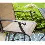 Outdoor Swivel Bar Stools All-Weather Tall Patio Chair, 2 Pack