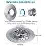 MFTEK Drain Hair Catcher Tub Drain Protector, Stainless Steel Bathtub Shower Drain Hair Stopper Strainer Trap for Shower Bathroom Sink to Catch Hair