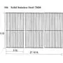 Votenli S6876C (3-Pack) Stainless Steel Cooking Grid Grates Replacement for Charbroil 463420509,463460708,463460710,463461613, 463461614, 466420909,463420508,466420911,463440109B Master Chef 85-3065-6