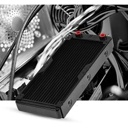 Richer-R PC Cooling Radiator, 240MM Aluminum Computer Ra/diator Water Cooling Cooler 18 Tubes Heat Exchanger CPU Heat Sink